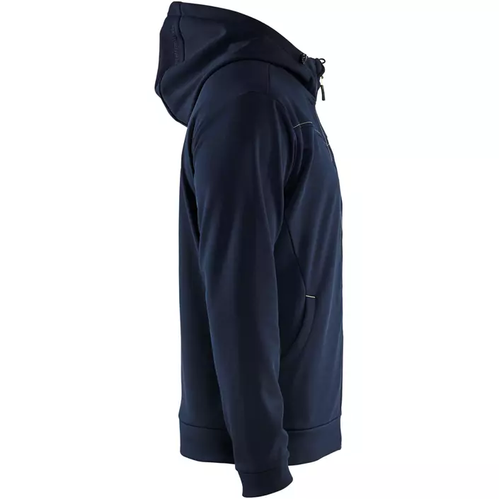 Blåkläder Unite hoodie, Mörk Marinblå/Hi-Vis Gul, large image number 3