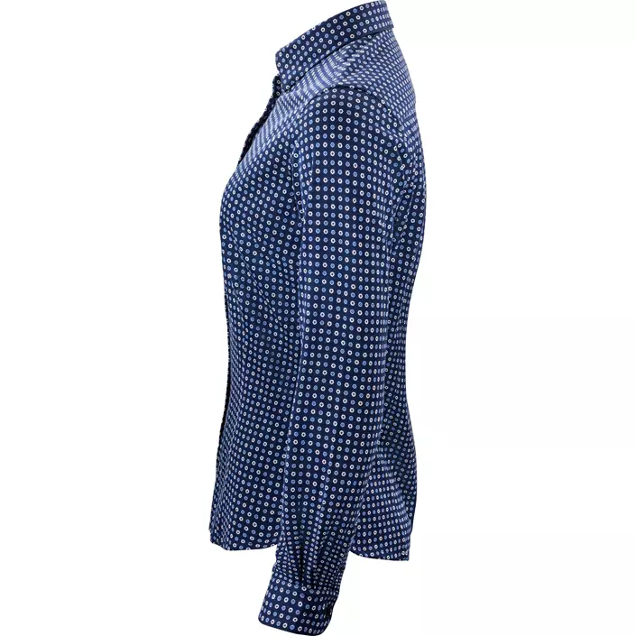 J. Harvest & Frost Piqué Indigo Bow 131 lady fit skjorte, Blue Print, large image number 2