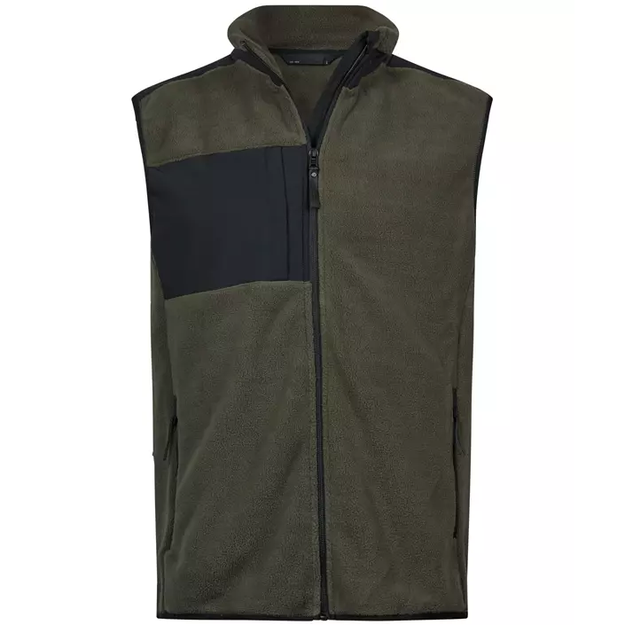 Tee Jays mountain fleece vest, Deep Green/Black, large image number 0