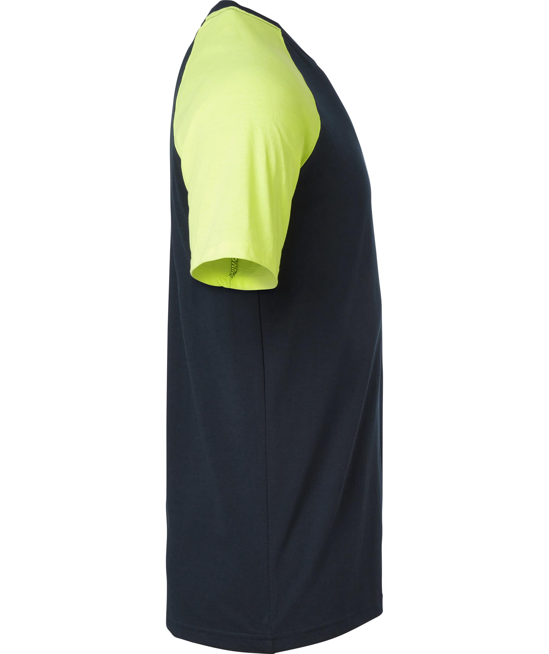 Top Swede T-shirt 225, Navy/Hi-Vis gul, large image number 2