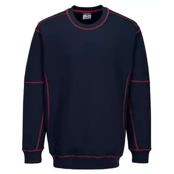 Portwest sweatshirt, Marinblå/Röd