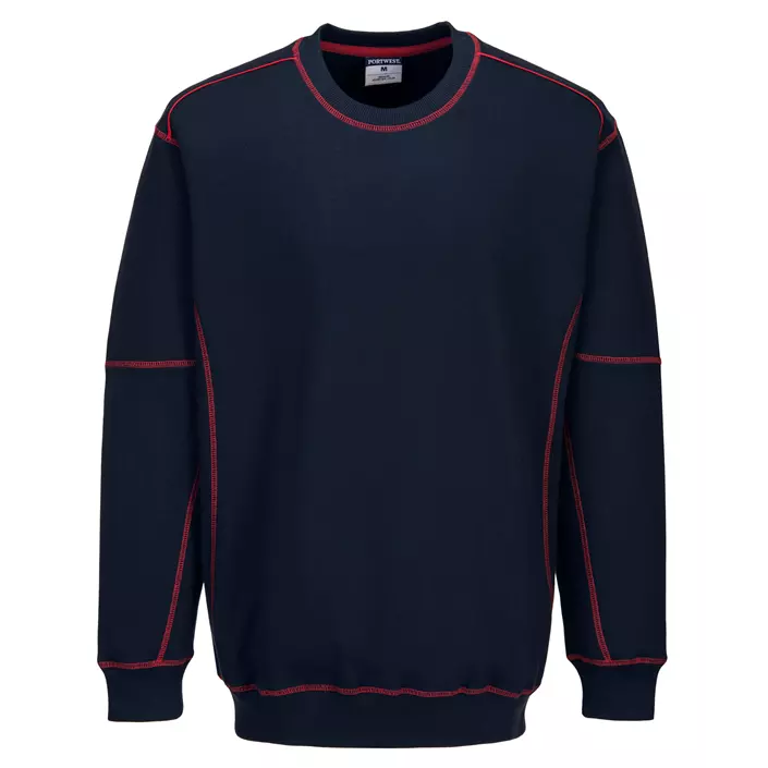 Portwest sweatshirt, Marine Blue/Red, large image number 0