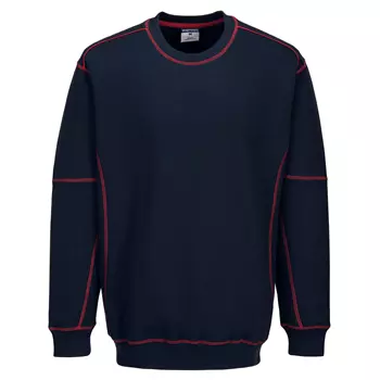 Portwest sweatshirt, Marine Blue/Red