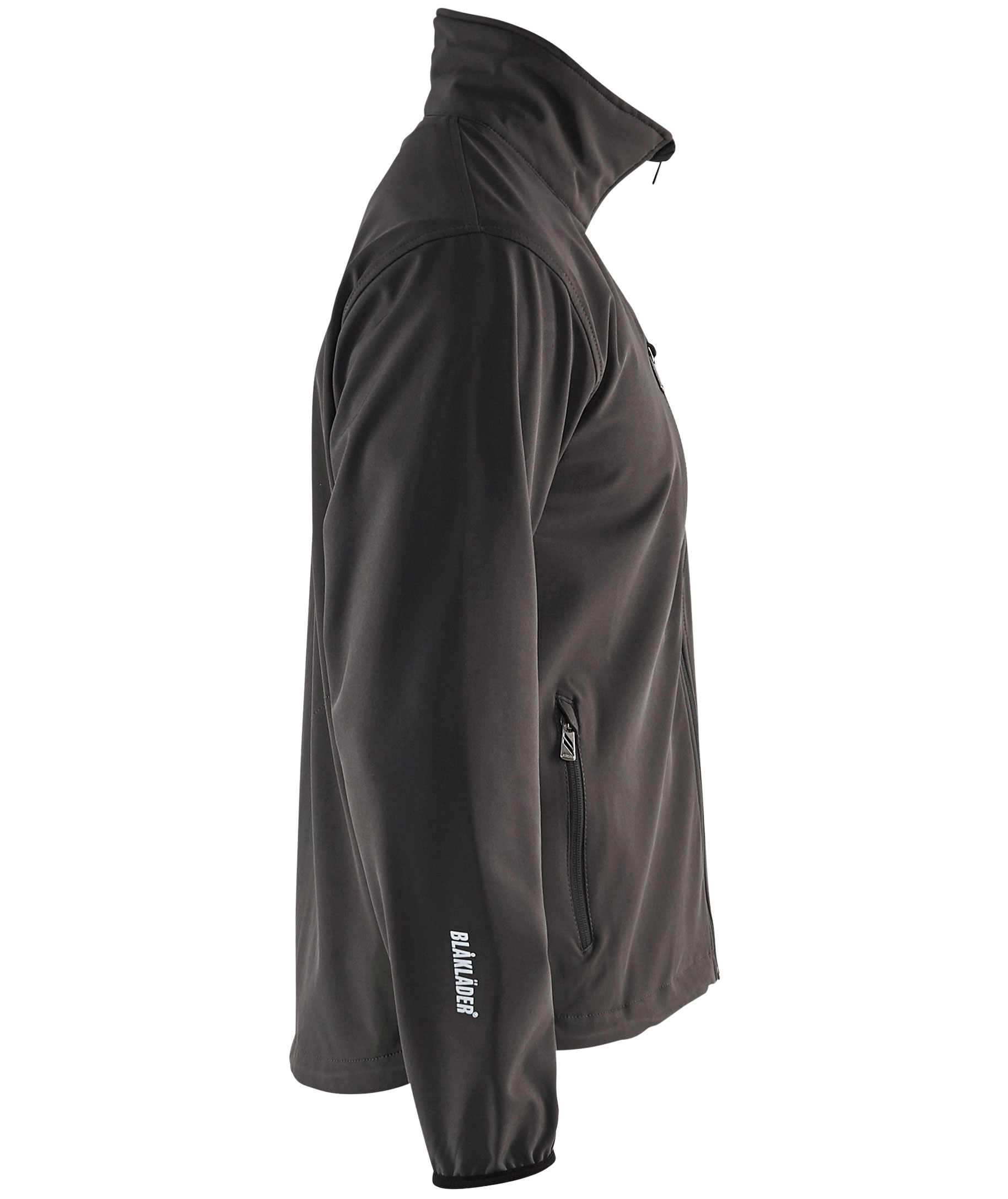 Bl&aring;kl&auml;der light softshell jacket full stretch, Dark Grey/Black, large image number 3