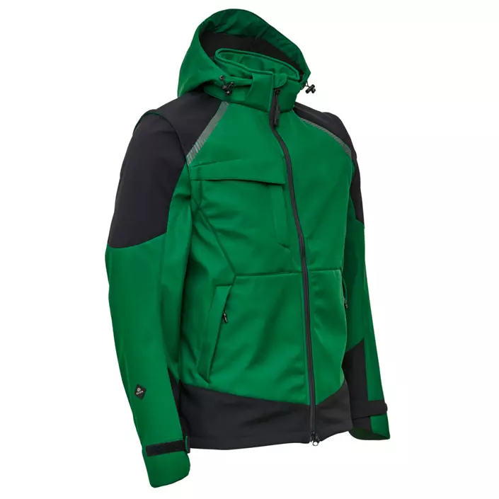 Elka Working Xtreme 2-in-1 softshell jacket, Green/Black, large image number 0
