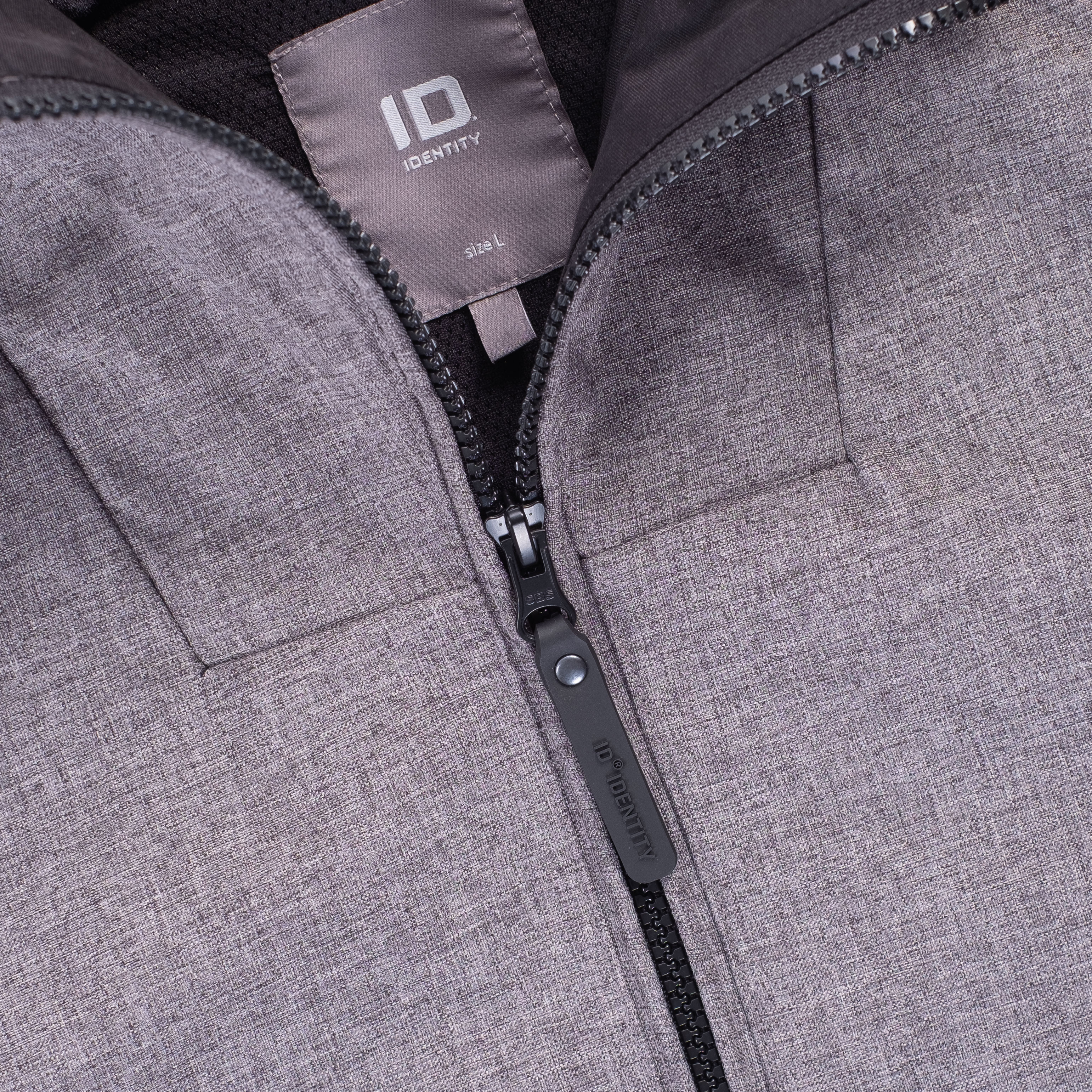 ID Casual women's softshell jacket, Grey Melange, large image number 2