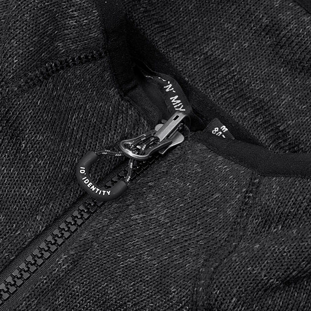 ID Zip'n'mix Melange strikfleece cardigan, Koks Melange, large image number 3