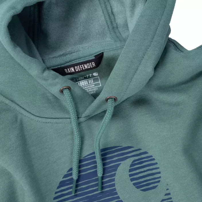Carhartt Logo hoodie, Slate Green, large image number 3
