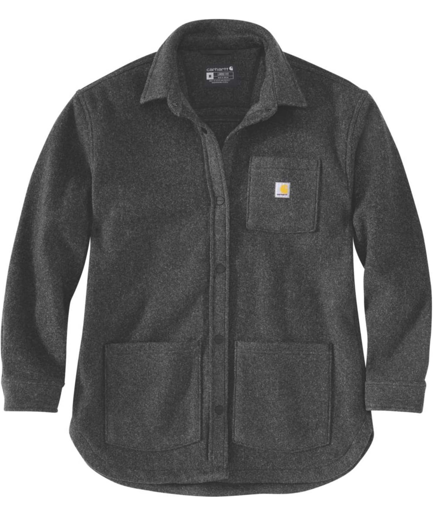 Carhartt dame fleece skjortejakke, Black Heather