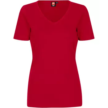 ID Interlock dame T-shirt, Rød