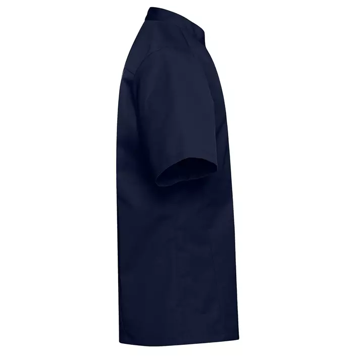 Segers slim fit kortärmad kockskjorta, Marinblå, large image number 2