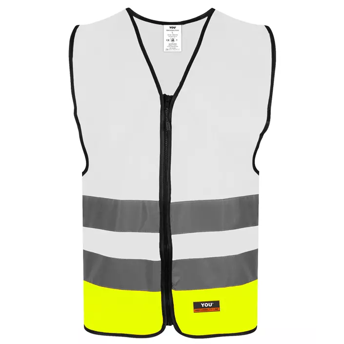 YOU Eskilstuna reflective safety vest, White, large image number 0