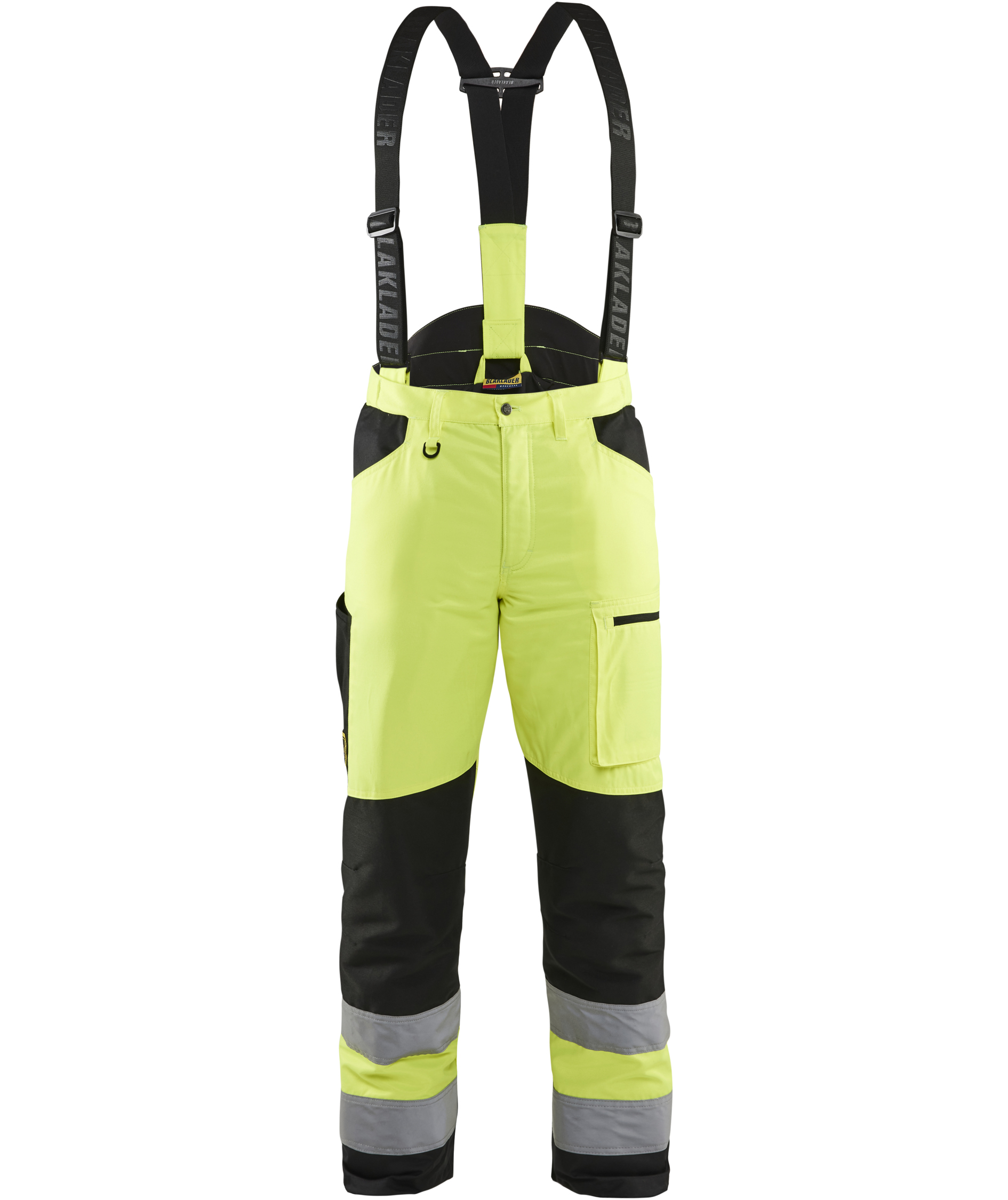 Bl&aring;kl&auml;der s&aring;gskyddsbyxa, Varsel Gul/Svart