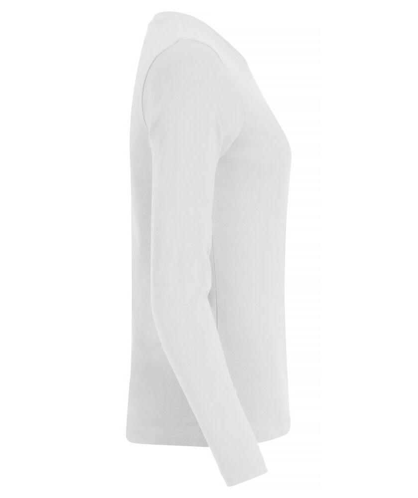 Clique women's Premium Fashion long-sleeved T-shirt, White, large image number 3
