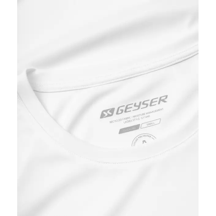 GEYSER Essential women's interlock T-shirt, White, large image number 3