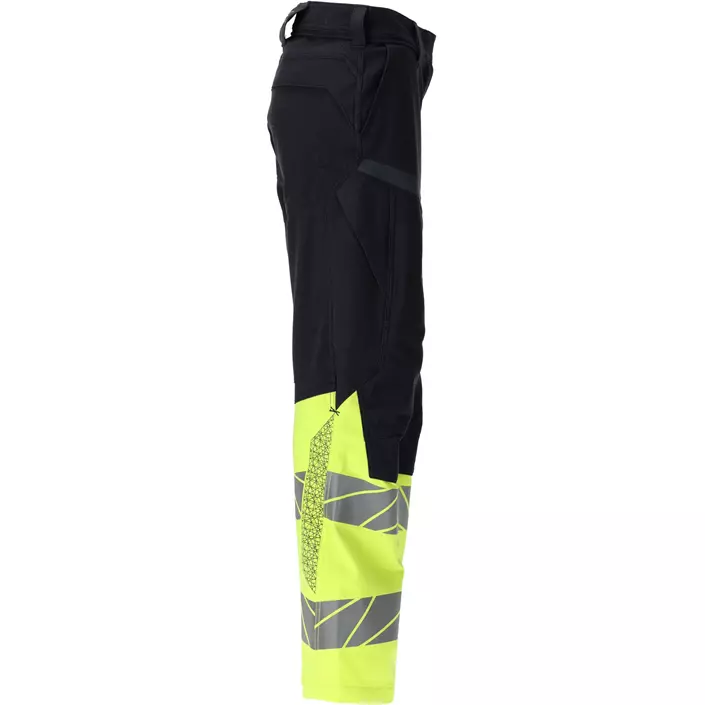 Mascot Accelerate Multisafe diamond fit arbetsbyxa dam full stretch, Mörk Marinblå/Hi-Vis Gul, large image number 2