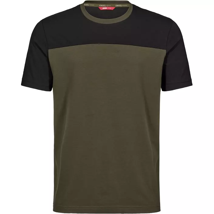 Engel Entire T-shirt, Forest Green/Black, large image number 0