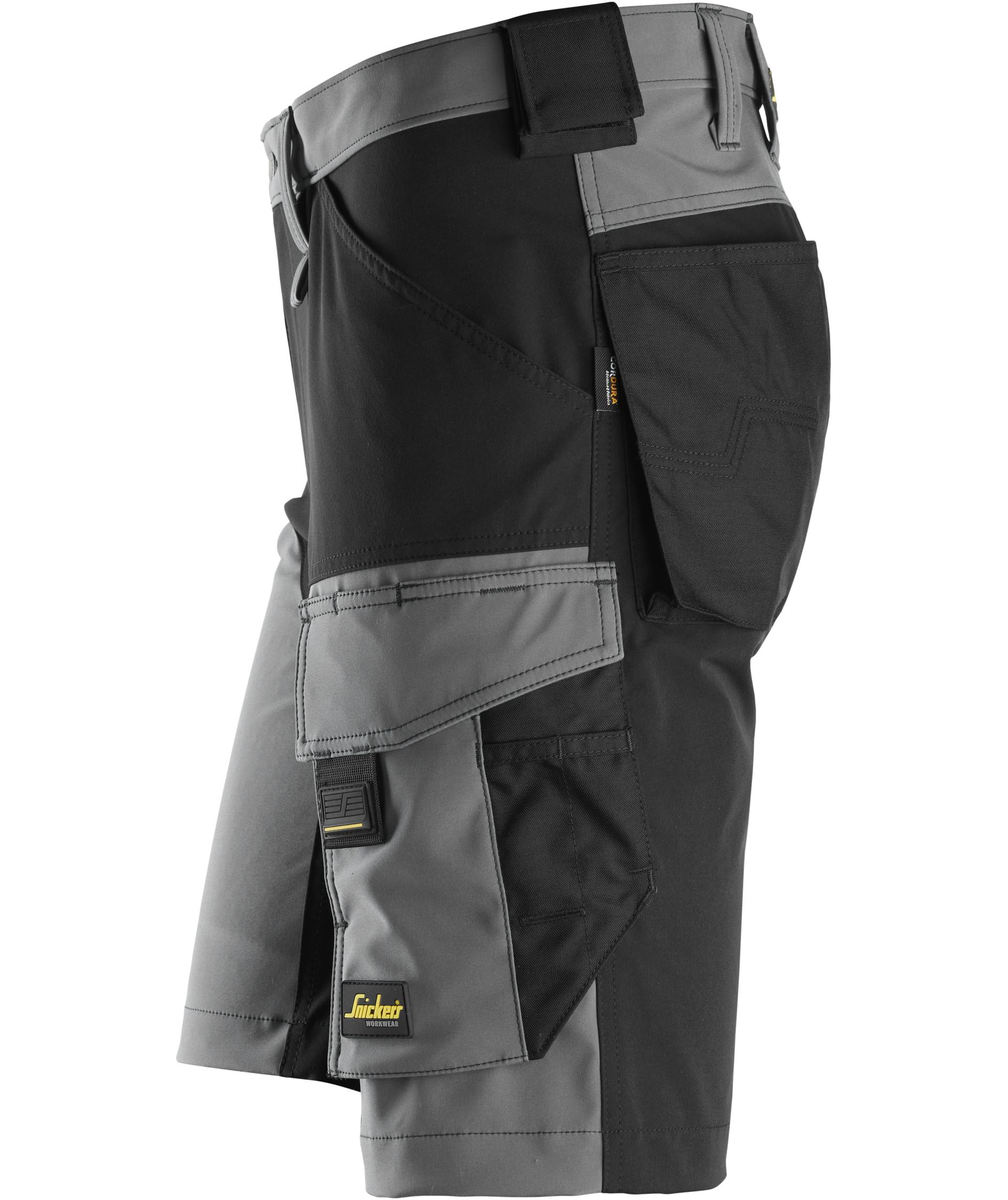 Snickers AllroundWork work shorts 6173, Steel Grey/Black, large image number 5