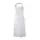 Toni Lee Kron bröstlappsförkläde med ficka, Vit, Vit, swatch