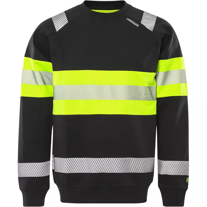 Fristads sweatshirt 7530 GKC, Varsel Gul/Svart, large image number 0