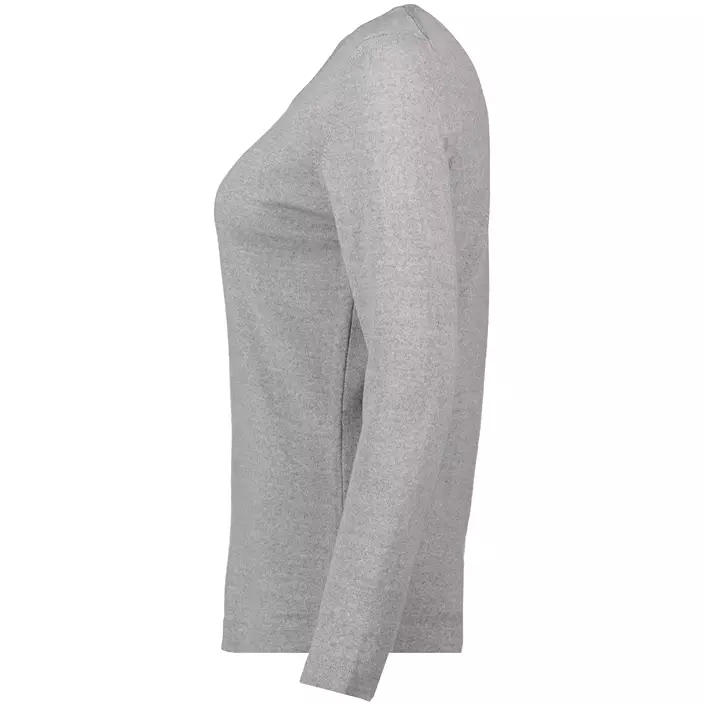Seven Seas stickad tröja dam med merinoull, Light Grey Melange, large image number 3