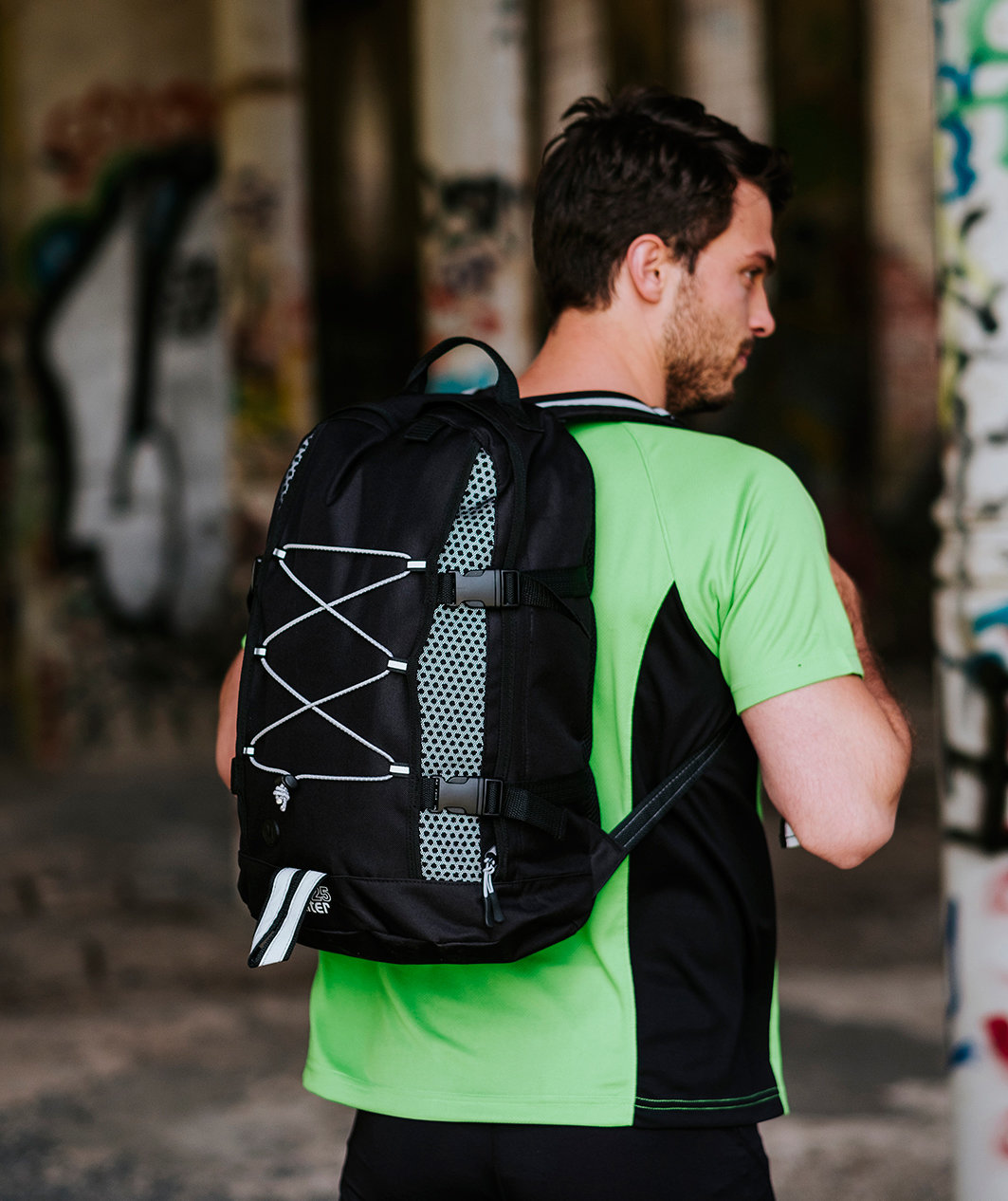 Momenti K2 ryggs&auml;ck 25L, Svart/reflex, Svart/reflex, large image number 4