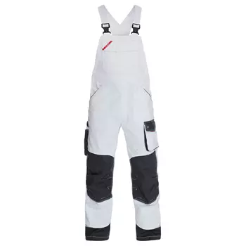 Engel Galaxy bib and brace trousers, White/Antracite
