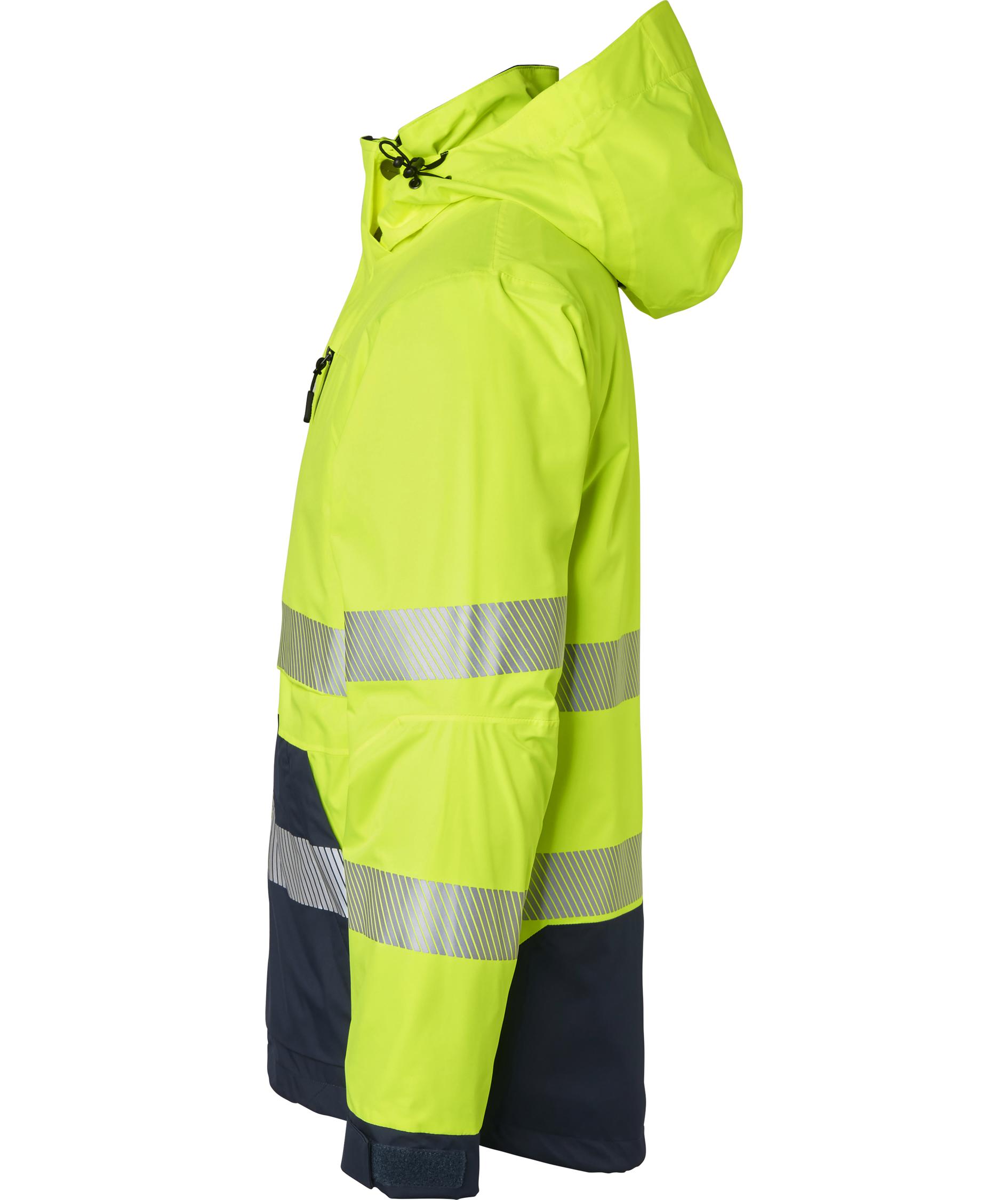 Top Swede 3-i-1 vinterjakke 127, Hi-Vis Gul/Navy, large image number 3