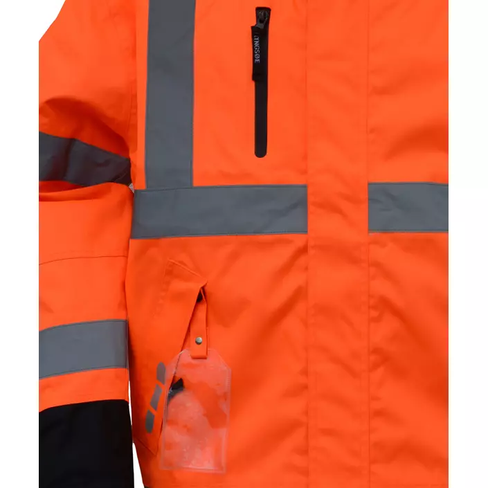 Lyngsoe winter work jacket, Hi-Vis Orange/Black, large image number 1