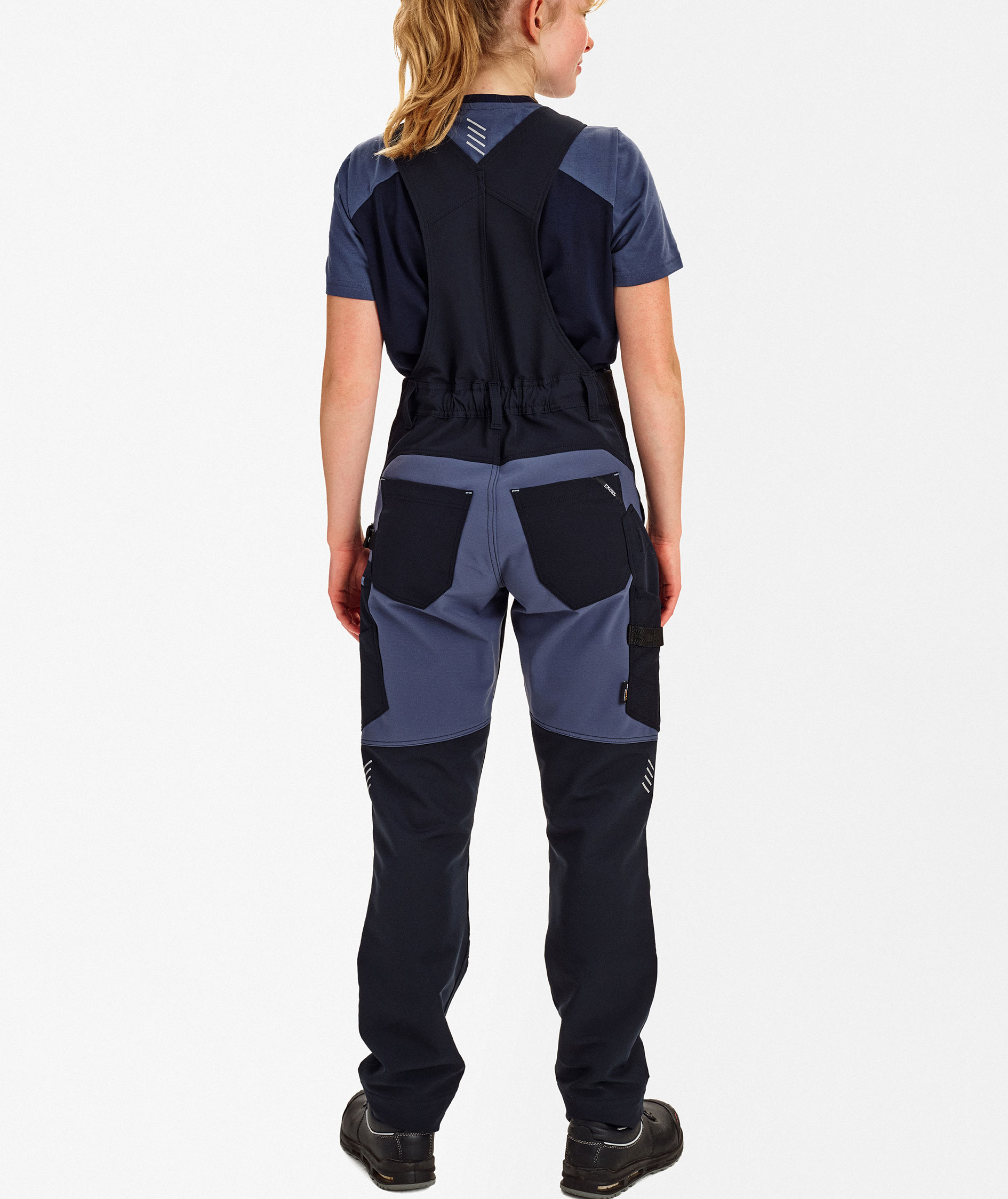 Engel Entire Damen Latzhose full stretch, Deep Blue/Dark Sea, large image number 4