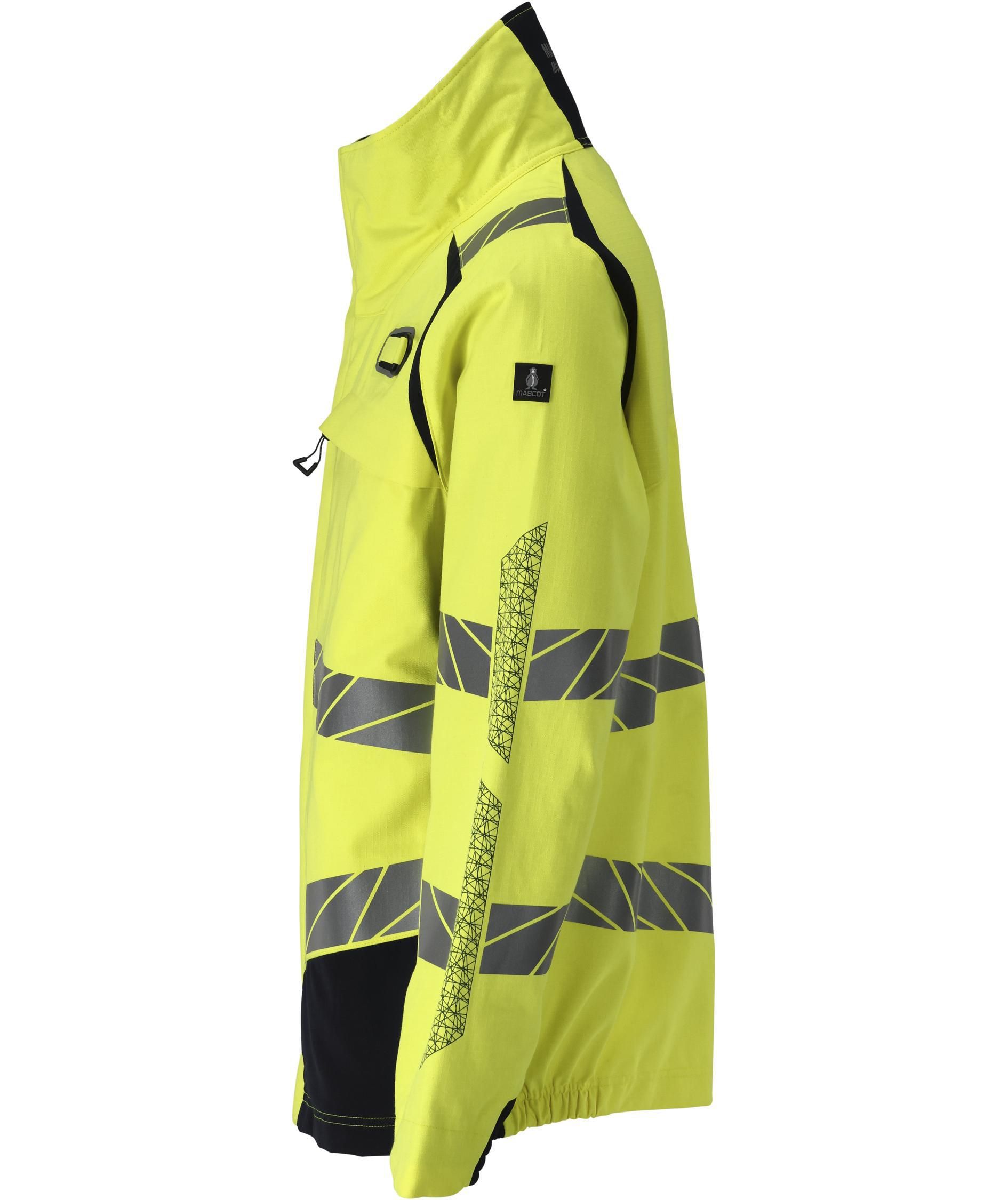 Mascot Accelerate Multisafe jakke, Hi-Vis Gul/M&oslash;rk Marine, large image number 3
