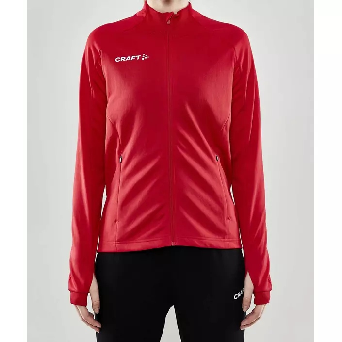 Craft Evolve Full Zip Damen Sweatshirt, Rot, large image number 1