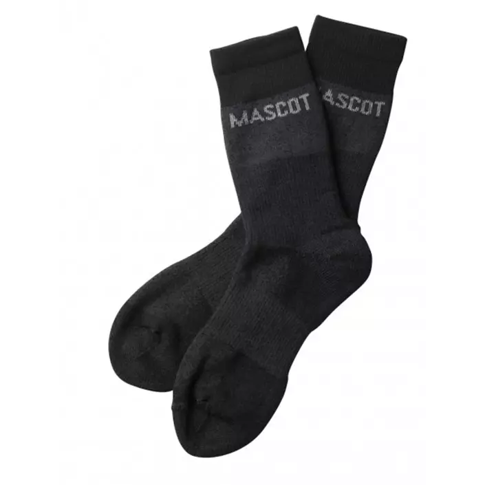 Mascot Moshi sokker, Mørk Antrasittgrå Melange, large image number 0