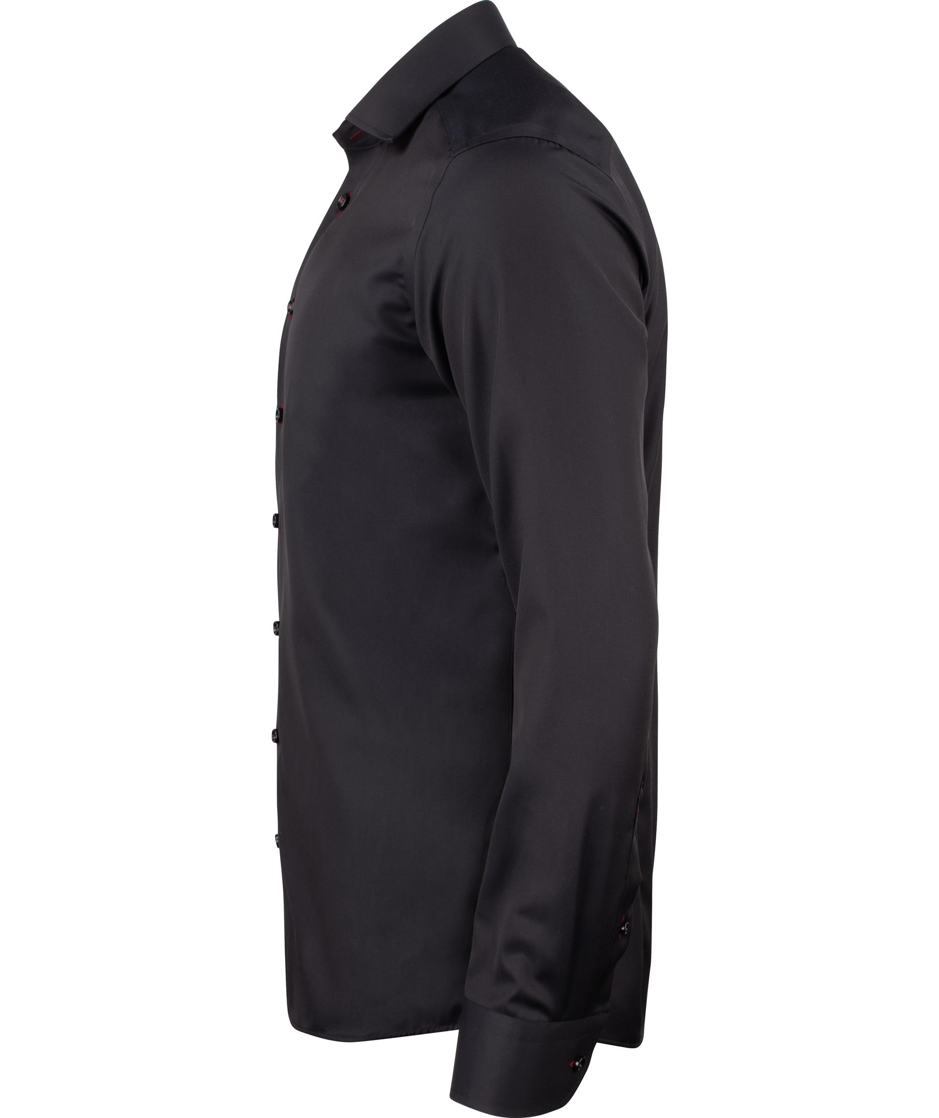 J. Harvest & Frost Twill Red Bow 20 regular fit skjorte, Sort, large image number 2