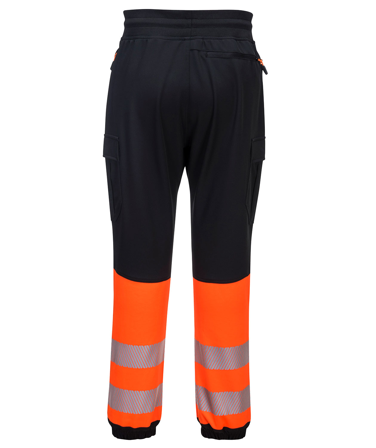 Portwest KX3 flexi jogging trousers full stretch, Hi-Vis Black/Orange, large image number 1
