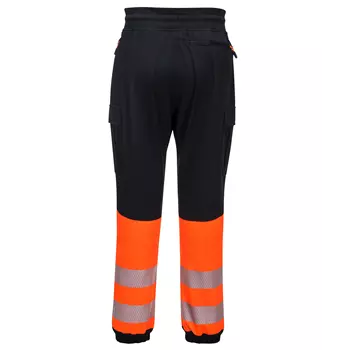 Portwest KX3 flexi jogging trousers full stretch, Hi-Vis Black/Orange