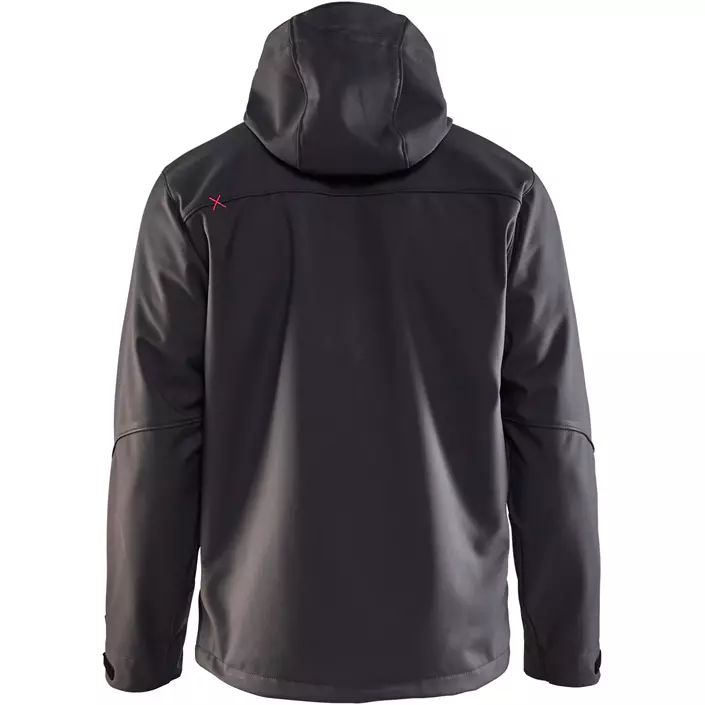 Blåkläder softshell jacket, Dark Grey/Red, large image number 1