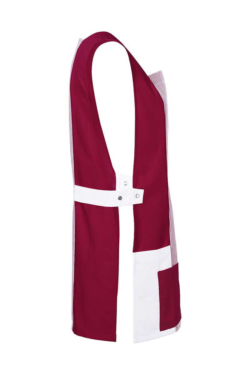 Karlowsky Nala dame dobbelt forkle, Bordeaux/white, large image number 4