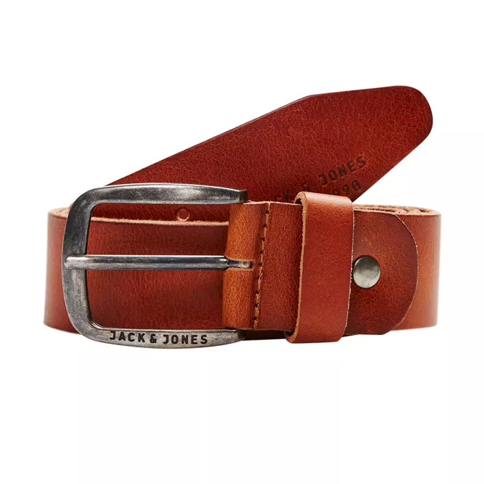 Jack & Jones JACPAUL leather belt, Mocha Bisque, large image number 0