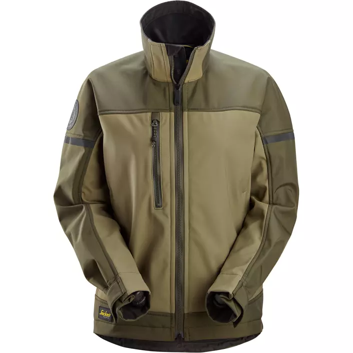Snickers AllroundWork softshelljacka dam 1276, Khaki Green/Dark Khaki Green, large image number 0