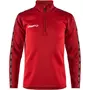 Craft Squad 2.0 halfzip training pullover for kids, Bright Red-Express