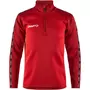 Craft Squad 2.0 halfzip training pullover for kids, Bright Red-Express