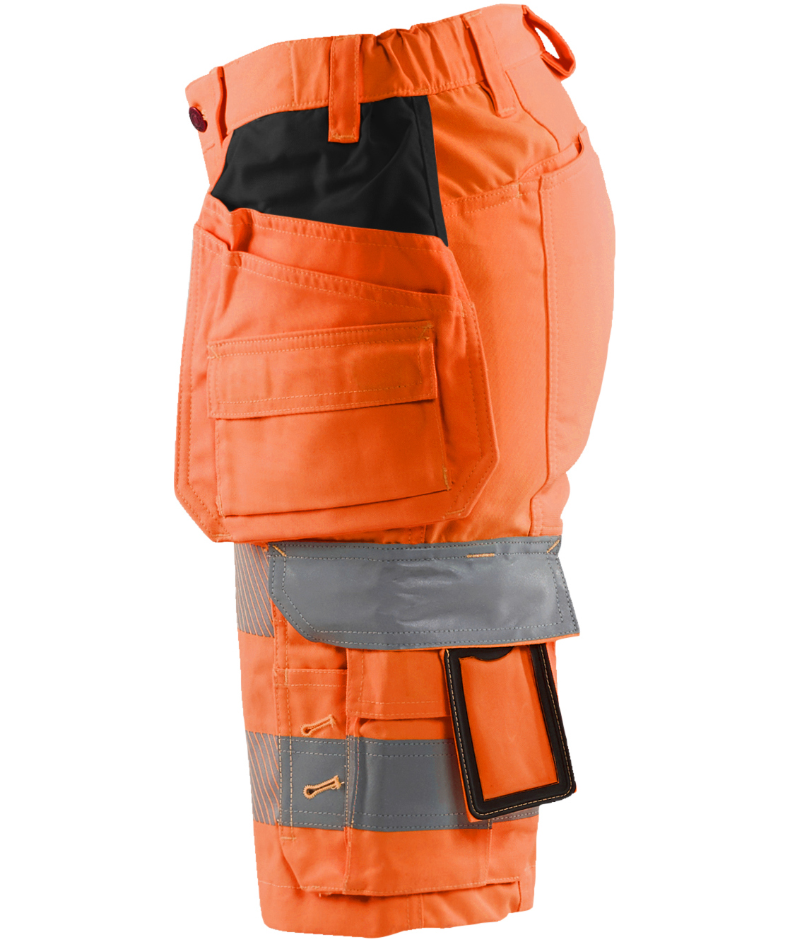 Bl&aring;kl&auml;der dame h&aring;ndv&aelig;rkershorts, Hi-vis Orange, large image number 4