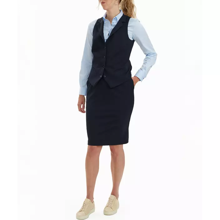 Sunwill Extreme Flex Modern fit dame nederdel, Dark navy, large image number 1