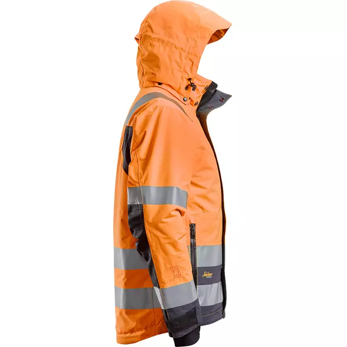 Snickers AllroundWork shell jacket 1132, Hi-vis orange/charcoal grey, large image number 3