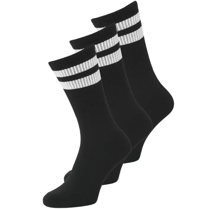 Jack & Jones JACTRAVIS 3-pack tennis socks, Black, Black, large image number 0