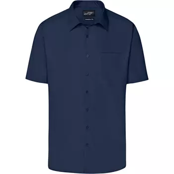 James & Nicholson modern fit kortærmet skjorte, Navy