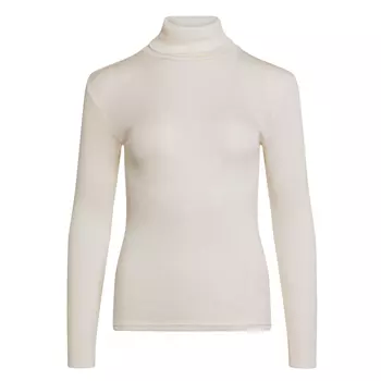 Claire Woman Alys women's knitted pullover with merino wool, Ivory