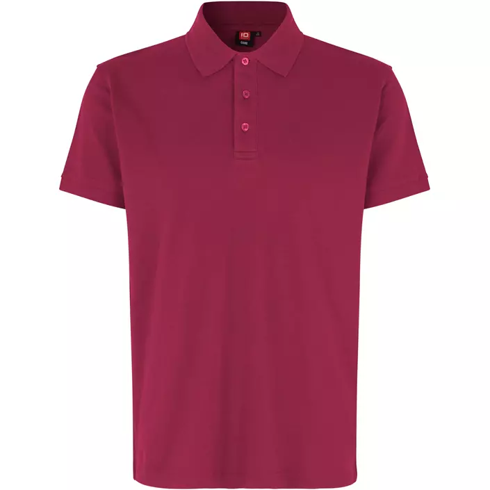 ID Stretch Polo T-shirt, Cerise, large image number 0
