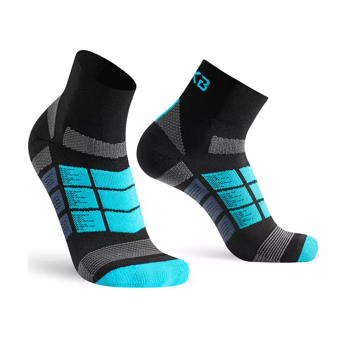 Oxyburn Levitate MY20 korta strumpor, Black/Malibu, large image number 0